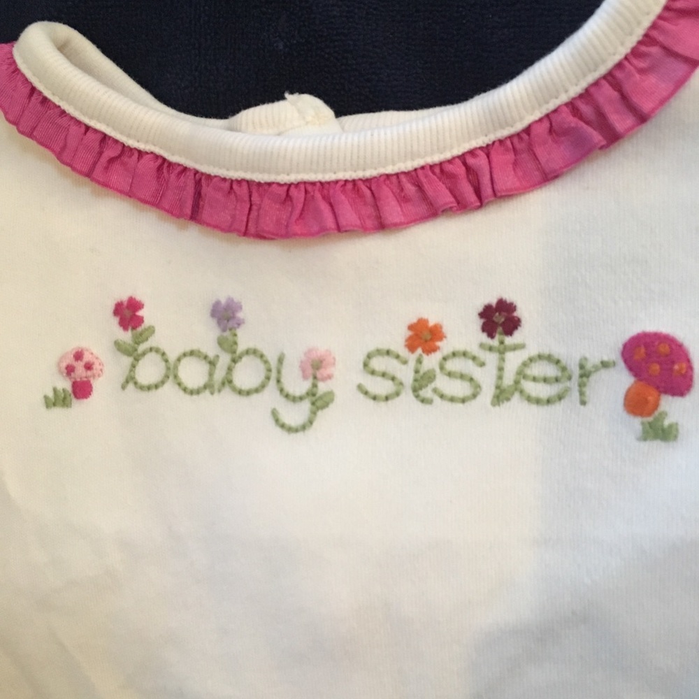 Two Gymboree Little Sister Tops for 6-12 months